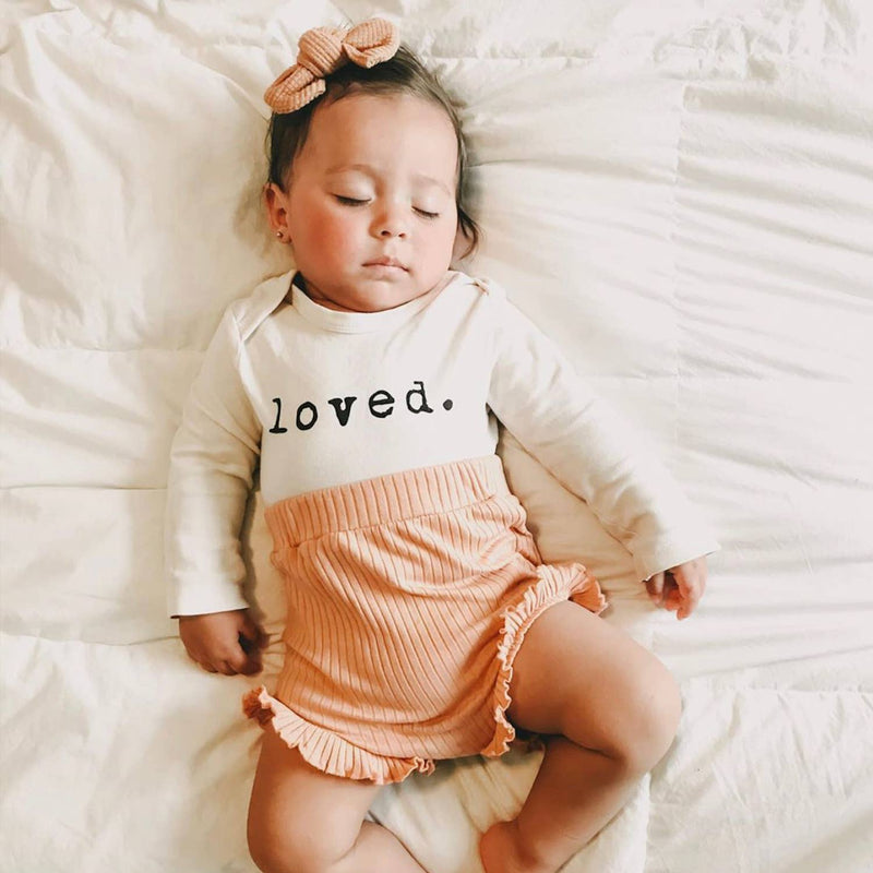 Loved Organic Cotton Baby Bodysuit | Long Sleeve: 3-6m