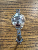 Antique English 7 Piece Boxed Set with Silver Plate Tea Strainer and Teaspoons