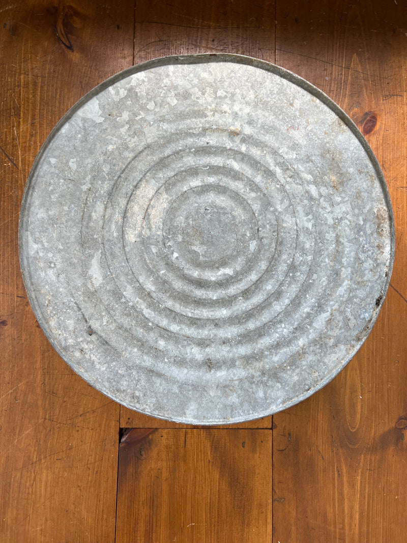 Vintage Galvanized Round Wash Tub with Handles