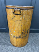 Antique Mercantile or Bakery “Flour” Bin in Original Faux Grain Paint with Lid