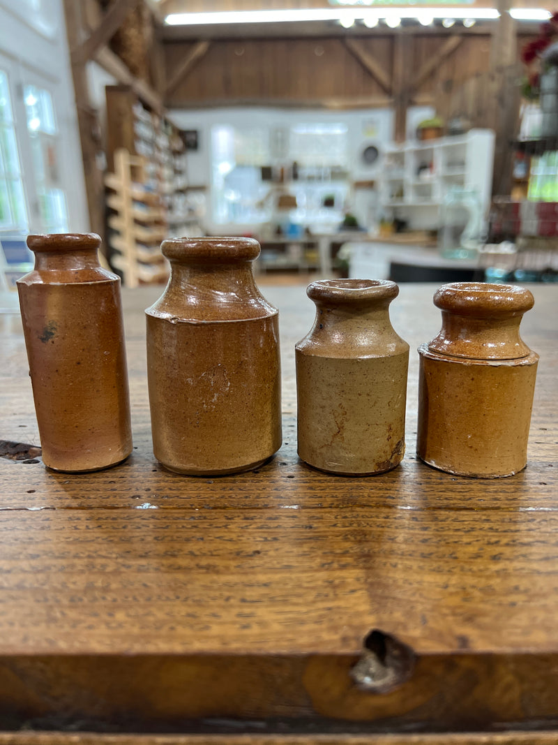 Vintage Stoneware Ink Bottle