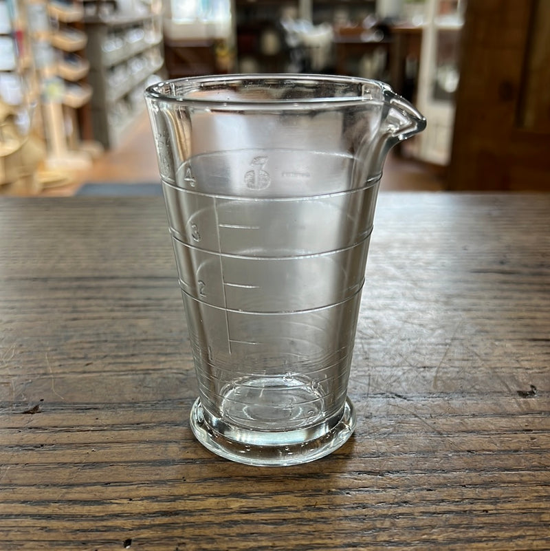 Vintage Glass Measuring 4 OZ Beaker