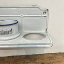 Vintage Enameled White Laundry Soap Shelf