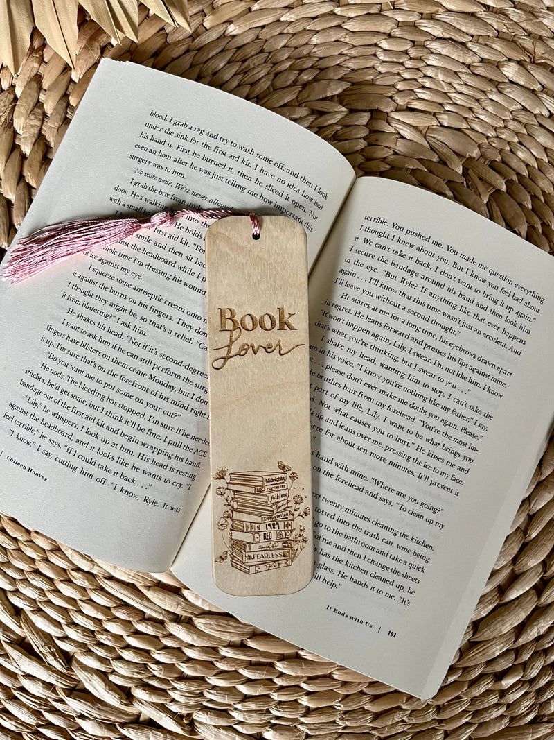 Book lover Fun Taylor Swift inspired Wooden Bookmark