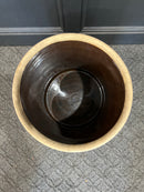Antique Blue Crown Stoneware Crock - 4 Gallon