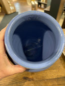 Antique Old Pot Shop Norwalk CT Blue 12" Vase/Jar