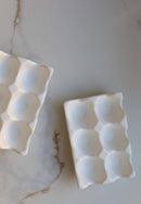Ceramic Egg Trays: White
