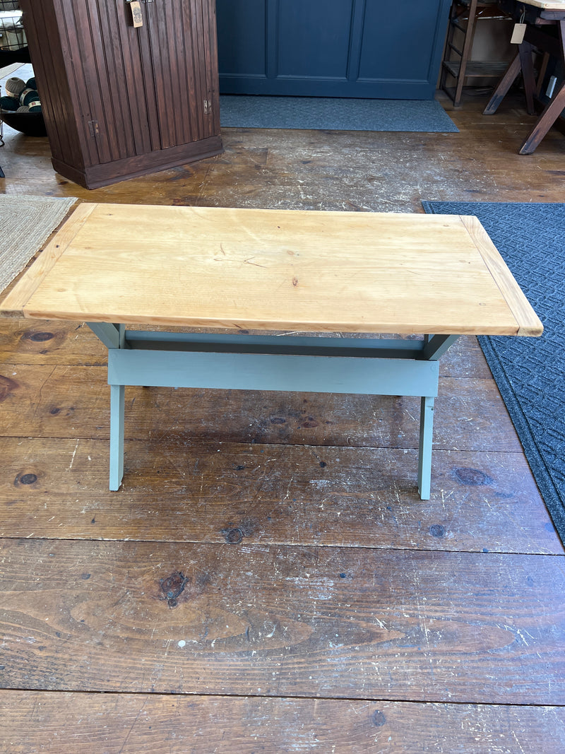 Vintage X Shape Wooden Leg Table