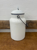 Vintage Enamelware Milk Pail