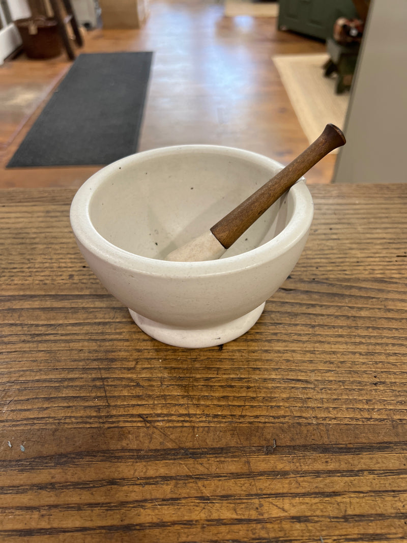 Antique Apothecary Mortar + Pestle