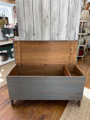 Antique Painted Pine Trunk