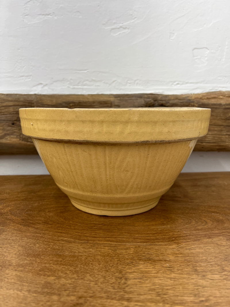 Antique Yellow Ware Mixing 9” Bowl