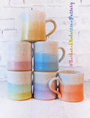 Vanilla + Color Mug - Handmade Pottery