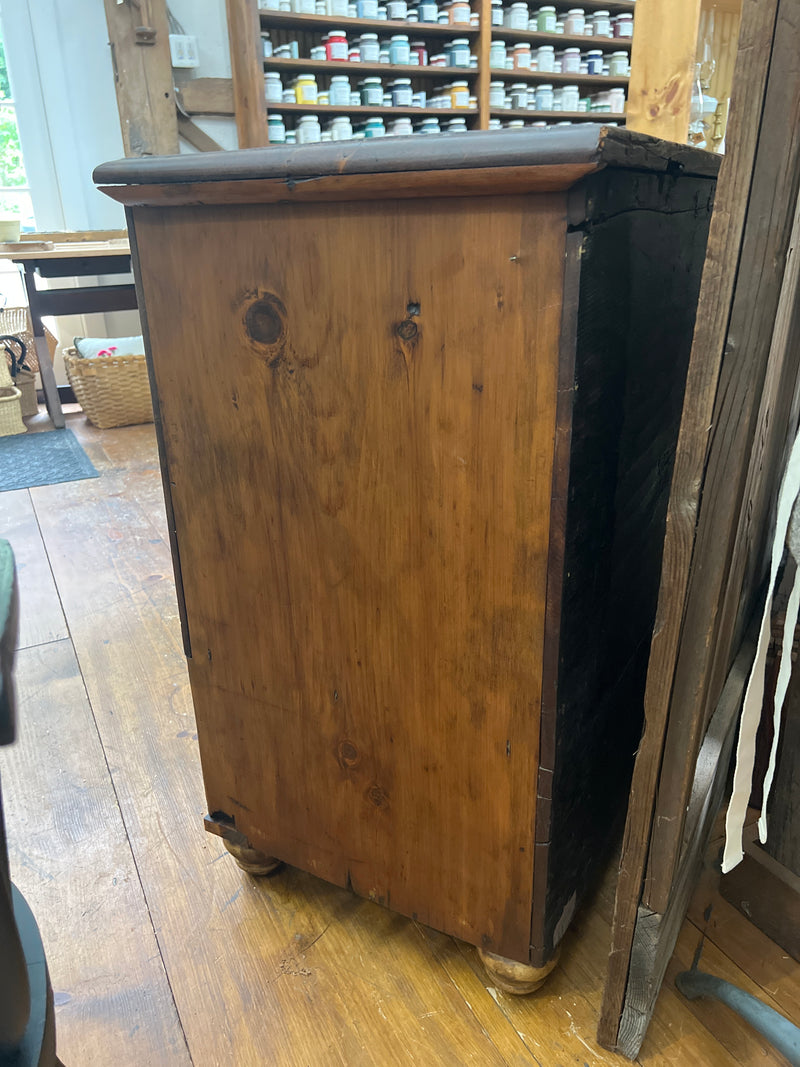 Antique Pine Blanket Chest with Single Drawer