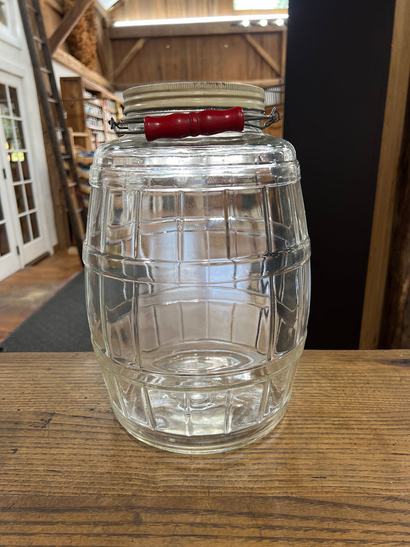 Vintage Barrel Shaped Pickle Jar