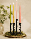 Beeswax Taper Candles – Dripless & Handmade in USA: Black / 8"