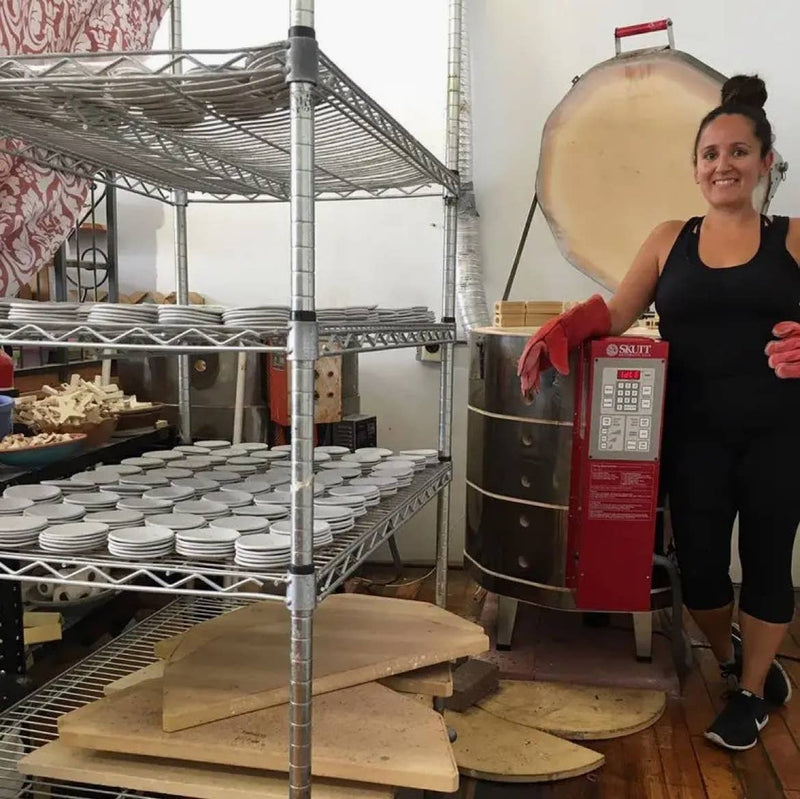 Dog Mom Christmas Ornament  | Handmade Pottery 