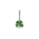 Clover / Green Zipper Pull | Pewter Charm | Bag Pull