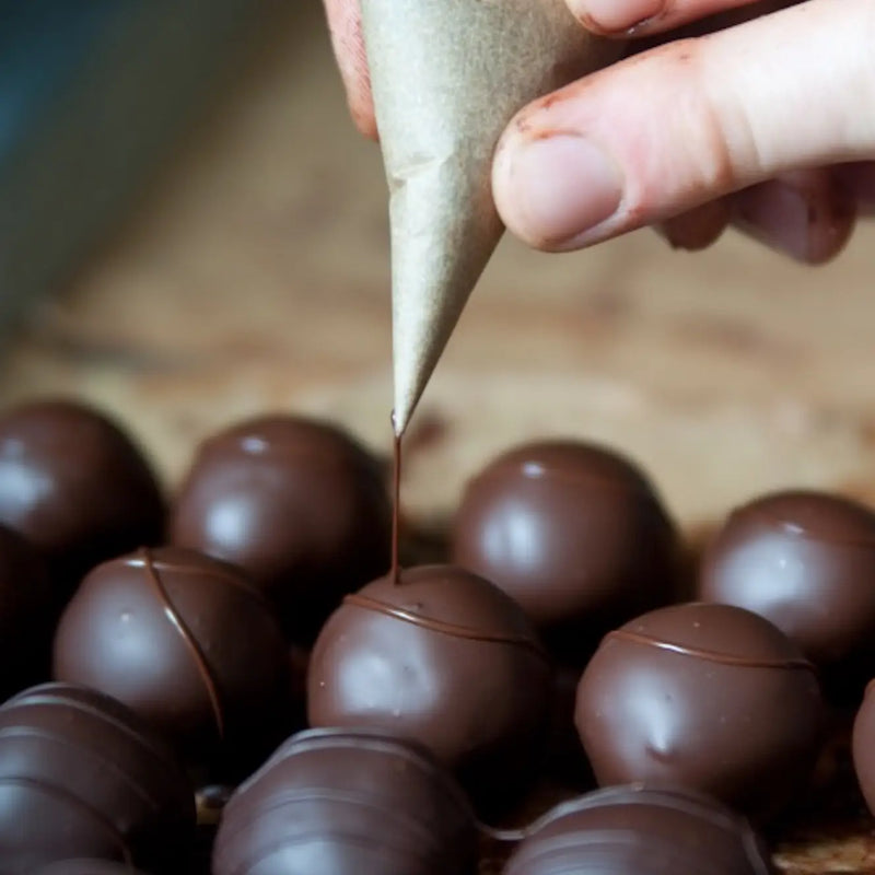 4 Piece Dark Chocolate Truffle Medley