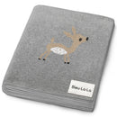 100% Luxury Cotton Receiving Swaddle Baby Blanket - Deer: Sage