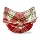 Red Multi Winter Plaid Bowl Cozy Potholder 100% Cotton
