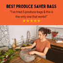 Reusable Linen Bag for Vegetables |Reusable | Spring Kitchen