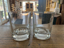 Masters Golf Tournament Double Old Fashion Glasses Augusta National Set of 2