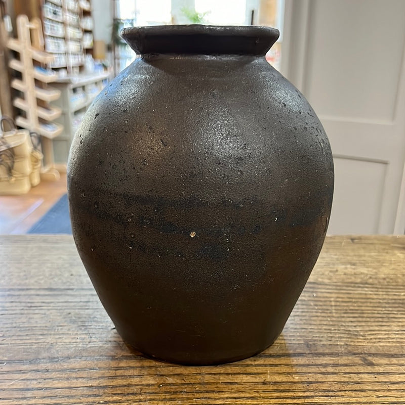 Vintage 9” Stoneware Pottery Jar