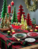 Glimmer Paper Tree Decor Medium Red Christmas: Red / 100% paper / Dust clean