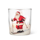 Skiing Santa Votive