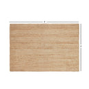· REDEARTH · Rectangular Area Rug - 4'x6' Braided Natural Jute with Non-Skid Backing - Handwoven Boho Rug Room -Natural / (4'x6') - Rectangular