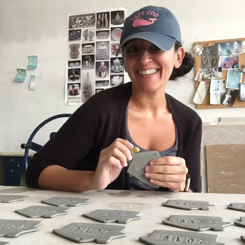 Joy Dove Ceramic Christmas Ornament | Handmade Pottery