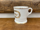Antique KPM German Hand Gold Painted Shaving Mug