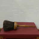 Vintage 11” Round Horsehair Paint Brush with Turned Handle