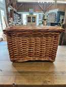 Vintage Wicker Rectangular Picnic Basket
