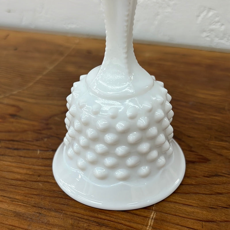 Vintage Fenton Hobnail Milk Glass Bell