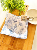 Blue Toile Chickens Bowl Cozy