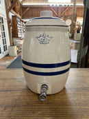 Vintage Two Gallon Blue Crown Crock Water Dispenser