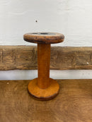 Vintage Wooden Industrial Textile Spool