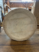 Vintage Two Tone Brown + Cream Stoneware Crock