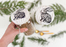 Bowl Cover / Mason Jar Set of 2 (Rabbit)