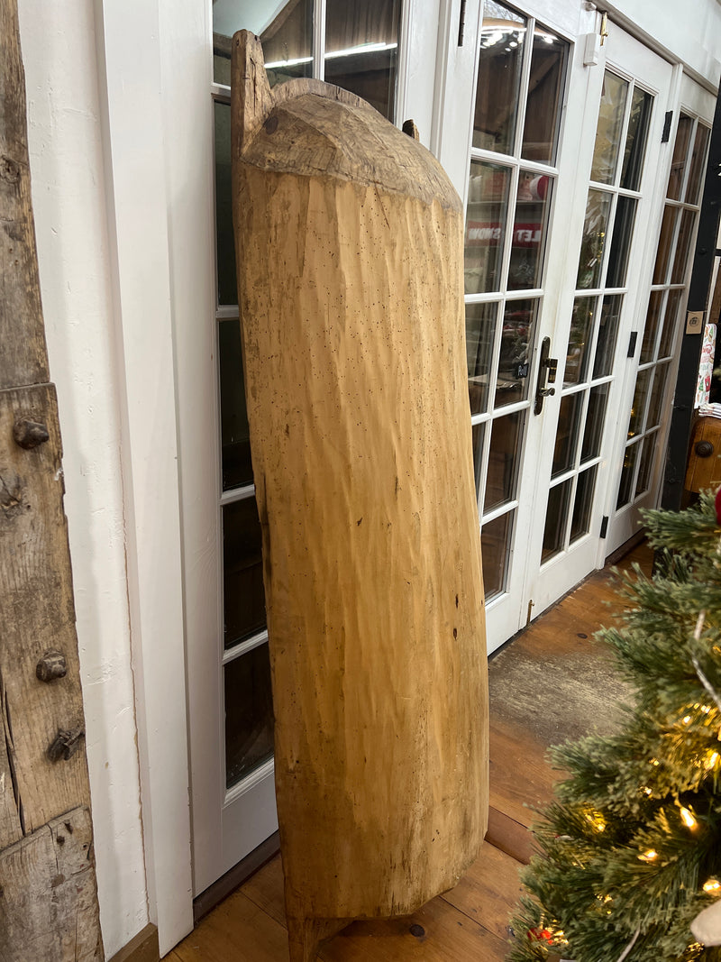 Antique 66.5” Long European Dough Bowl