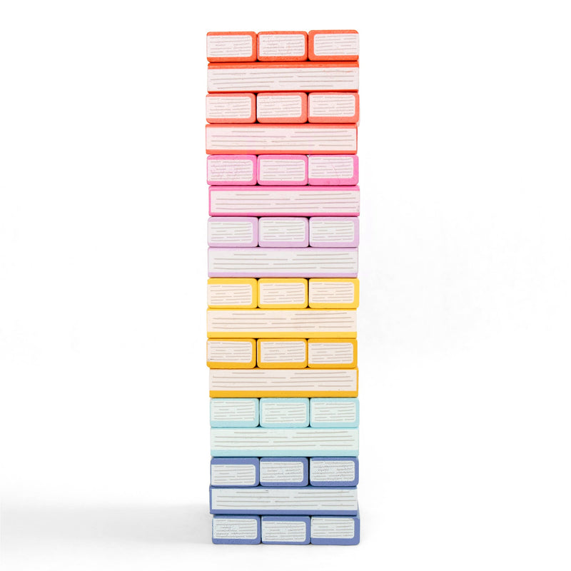 Tumbling Book Stack - Wooden Block Stacking & Balance Game