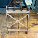 Vintage Folding Double Wash Tub Wooden Stand