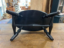 Vintage Turned Leg Windsor Cricket Painted Footstool