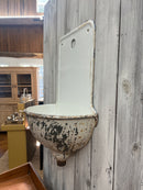 Vintage European Cast Iron Wall Fountain