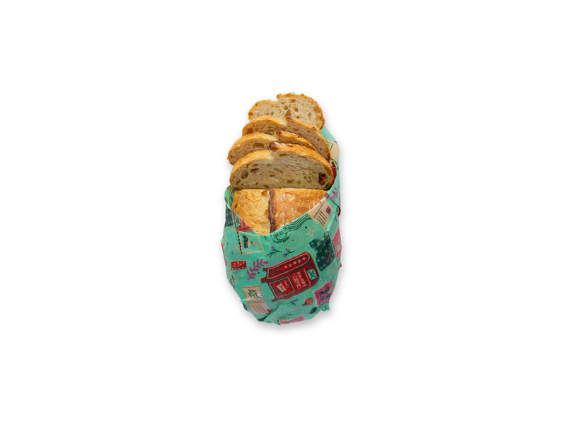 Seasons Greetings Bread Wrap, Holiday Food Wrap