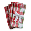 Red Multi Winter Plaid Napkin Set of 4 - 100% Cotton