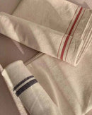 Farmhouse Simple Striped Napkin: Red lines