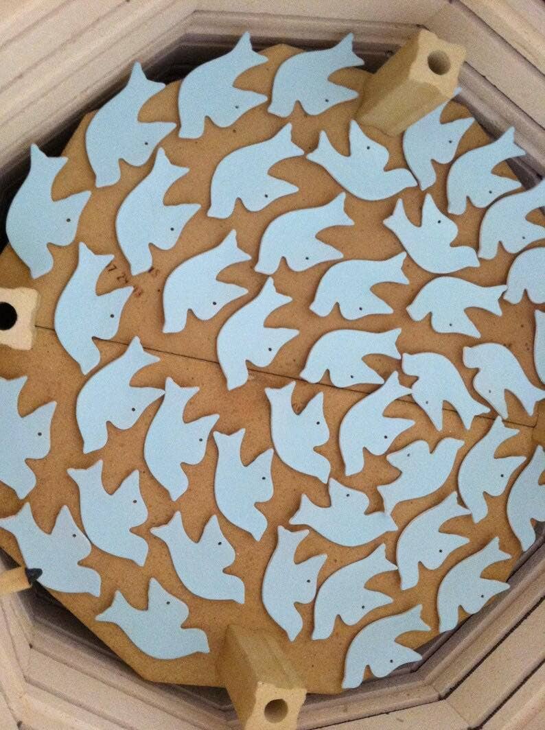 Joy Dove Ceramic Christmas Ornament | Handmade Pottery